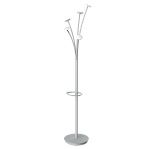 APPENDIABITI 5 POSTI 175CM GRIGIO/BIANCO C/PORTAOMBRELLI ALBA COD. PMFEST BC