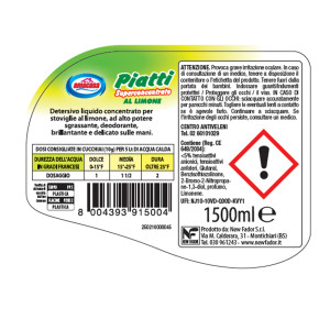 DETERSIVO AMAPIATTI 1500ML LIMONE AMACASA COD. 100605915004