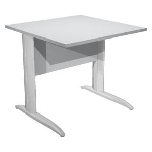 SCRIVANIA LINEARE 80X80CM GRIGIO - EASY METAL