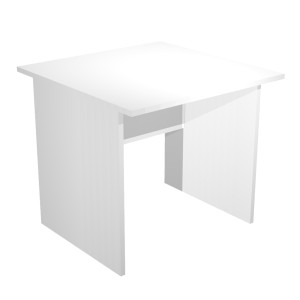 SCRIVANIA LINEARE 80X80CM BIANCO - EASY