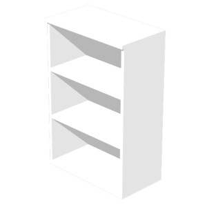 MOBILE MEDIO A GIORNO 80X35CM H120CM BIANCO - EASY COD. 035 3-BIANCO