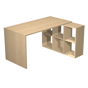 POSTAZIONE HOME-OFFICE 6 CASELLE L140 X P104 X H72,4CM ROVERE COD. 2767/6MAX_3-C