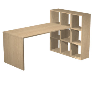 POSTAZIONE HOME-OFFICE 9 CASELLE L169 X P104 X H104CM ROVERE COD. 2767/9MAX_3-C