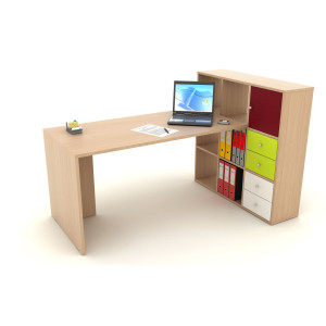 POSTAZIONE HOME-OFFICE 9 CASELLE L169 X P104 X H104CM ROVERE COD. 2767/9MAX_3-C