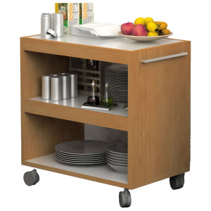 CARRELLO SU RUOTE 70X43,8XH73CM BICOLORE - ANGOLO RISTORO