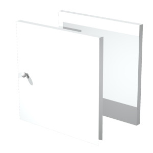 COPPIA ANTINE BIANCO PER LIBRERIA RAINBOW COD. 2A MAXC/3