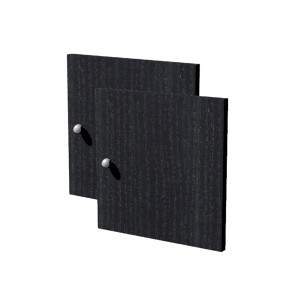 COPPIA ANTINE NERO VENATO PER LIBRERIA RAINBOW COD. 2A MAXC/8
