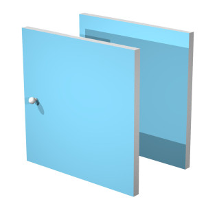 COPPIA ANTINE AZZURRO PER LIBRERIA RAINBOW COD. 2A MAXC/A