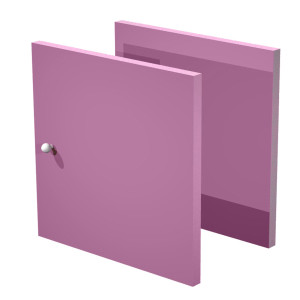 COPPIA ANTINE VIOLA PER LIBRERIA RAINBOW COD. 2A MAXC/S