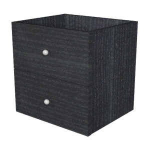 CASSETTIERA 2CASS. NERO VENATO PER LIBRERIA RAINBOW COD. 2C MAXC/8