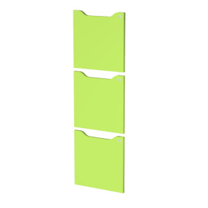 SET 3 ANTE C/SERRATURA VERDE PER CASELLARI MAXI RAINBOW COD. 3AMAXM-V
