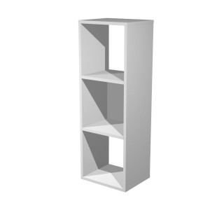 LIBRERIA 3 CASELLE 35,9X29,2CM-H103,9CM GRIGIO ALLUMINIO - RAINBOW COD. 3MAXC/5