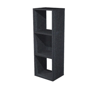 LIBRERIA 3 CASELLE 35,9X29,2CM-H103,9CM NERO VENATO - RAINBOW COD. 3MAXC/8