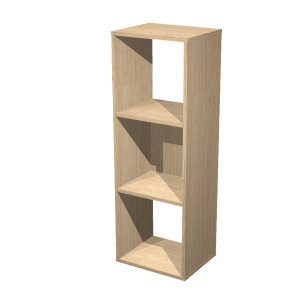 LIBRERIA 3 CASELLE 35,9X29,2CM-H103,9CM ROVERE - RAINBOW COD. 3MAXC/C
