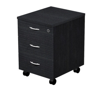 CASSETTIERA 3 CASS. CON RUOTE NERO VENATO - EASY COD. 60019 8-NERO VENATO