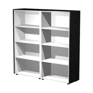 COPPIA MOBILI MEDIO-ALTI A GIORNO 162,8X43CM H158,2CM NERO VEN. - PRESTIGE