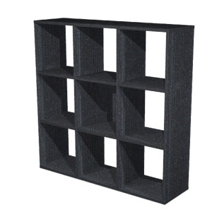 LIBRERIA 9 CASELLE 104X29,2CM-H103,9CM NERO VENATO - RAINBOW COD. 9MAXC/8