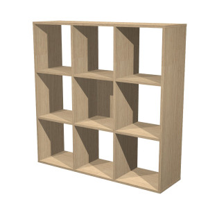 LIBRERIA 9 CASELLE 104X29,2CM-H103,9CM ROVERE - RAINBOW COD. 9MAXC/C