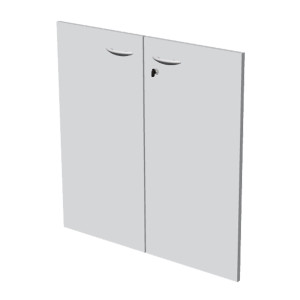 COPPIA ANTE IN MELAMIN. X LIBRERIA BASSA L76CM BIANCO COD. ALBASL76_3