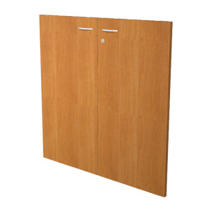 COPPIA ANTE IN MELAMIN. X LIBRERIA BASSA L76CM NOCE CHIARO COD. ALBASL76_4