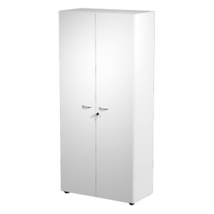 ARMADIO MODULARE A 2 ANTE ALTE 90X45,8CM - H200CM BIANCO