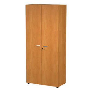 ARMADIO MODULARE A 2 ANTE ALTE 90X45,8CM - H200CM NOCE CHIARO