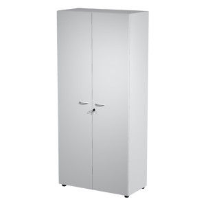 ARMADIO MODULARE A 2 ANTE ALTE 90X45,8CM - H200CM GRIGIO