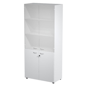 ARMADIO MODULARE A 2+2 ANTE 90X45,8CM - H200CM GRIGIO