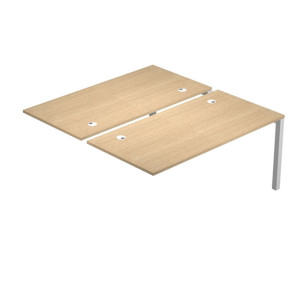 POSTAZIONE DOPPIA AGGIUNTIVA PER SCRIVANIE 120X168CM ROVERE - AGORA'