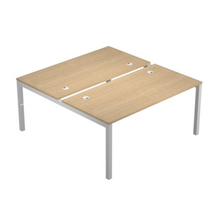 SCRIVANIA A 2 POSTAZIONI CONTRAP.160X168CM ROVERE - AGORA'