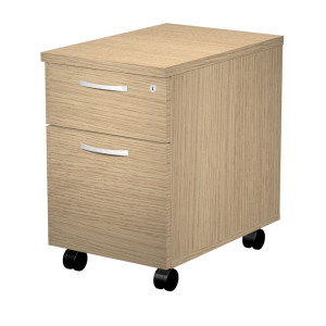 CASSETTIERA 1 CASS.+ 1 CLASSIFICATORE CON RUOTE ROVERE - AGORA'