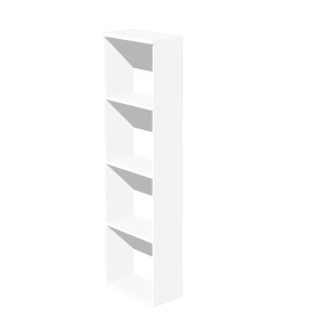 LIBRERIA ALTA A GIORNO 40X32CM - H196CM BIANCO COD. LALTL40_3
