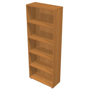 LIBRERIA ALTA A GIORNO 76X32CM - H196CM NOCE CHIARO COD. LALTL76_4