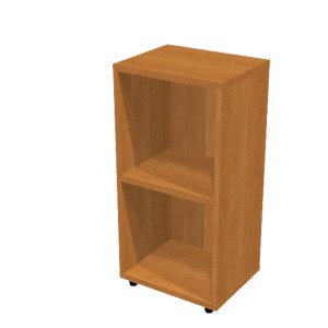 LIBRERIA BASSA A GIORNO 40X32CM - H81,5CM NOCE CHIARO COD. LBASL40_4