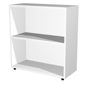 LIBRERIA BASSA A GIORNO 76X32CM - H81,5CM BIANCO COD. LBASL76_3