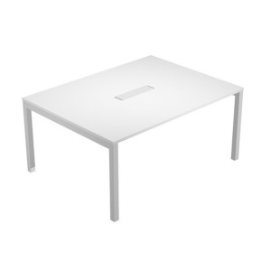 TAVOLO RIUNIONI 6 POSTI 160X120XH72,5CM BIANCO - AGORA'