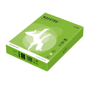 CARTA MAESTRO COLOR A4 210X297MM 80GR 500FG VERDE FORTE MA42 MONDI COD. 7043