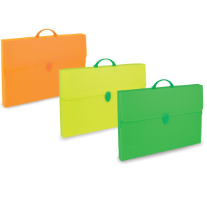 VALIGETTA POLIONDA FLUO 36,5X56,5CM DORSO 5,5CM COLORI ASSORTITI COD. 100501079