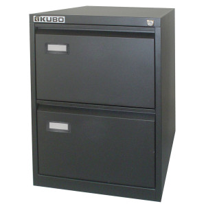 CLASSIFICATORE KUBO 2 CASSETTI PER CART. SOSPESE NERO H 70CM