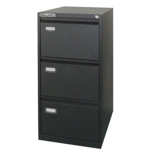 CLASSIFICATORE KUBO 3 CASSETTI PER CART. SOSPESE NERO H 101CM