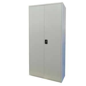 ARMADIO ALTO IN METALLO AD ANTE BATTENTI 100X45XH200CM GRIGIO KUB8