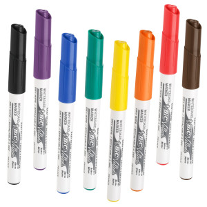 ASTUCCIO 8 PENNARELLI VELLEDA 1741 PUNTA TONDA WHITEBOARD COLORI ASSORTITI BIC COD. 503844