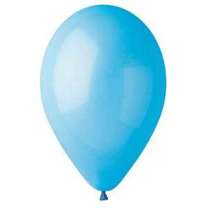BUSTA 25 PALLONCINI IN LATTICE D26CM CELESTE BIG PARTY COD. 72009