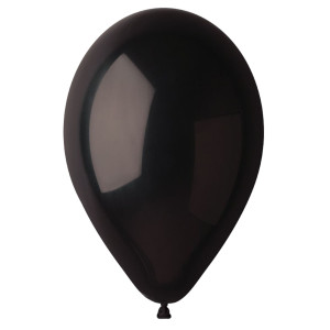 BUSTA 25 PALLONCINI IN LATTICE D26CM NERO BIG PARTY COD. 72017