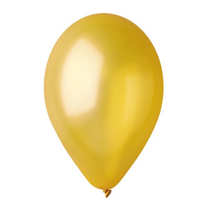 BUSTA 16 PALLONCINI D26CM METAL ORO BIG PARTY COD. 72190