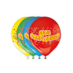 BUSTA 20 PALLONCINI IN LATTICE D30CM BUON COMPLEANNO BIG PARTY COD. 72222.