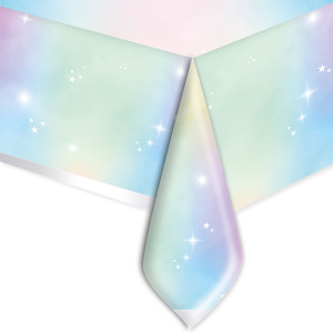 TOVAGLIA IN PLASTICA 140X270CM SOFT RAINBOW BIG PARTY COD. 74022
