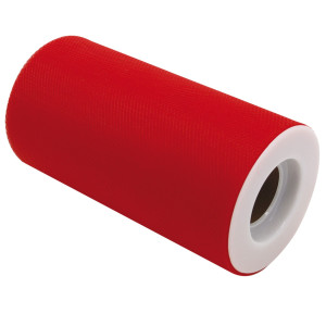 TULLE IN ROTOLO 12,5CMX25MT ROSSO BIG PARTY COD. 85050