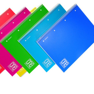 QUADERNO SPIRALATO PPL 162X210 A5 80FG+1 80GR 1RIGO ONE COLOR BLASETTI COD. 2939 CONFEZIONE DA 6