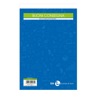 BLOCCO BUONI DI CONSEGNA 50FOGLI 2 COPIE RIC 150X225MM ART 380 BM COD. 0100069 CONFEZIONE DA 5